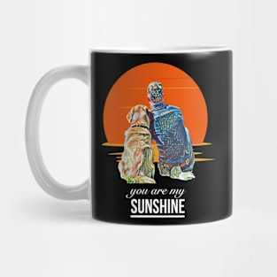 Golden retriever t shirt - You are my sunshine Mug